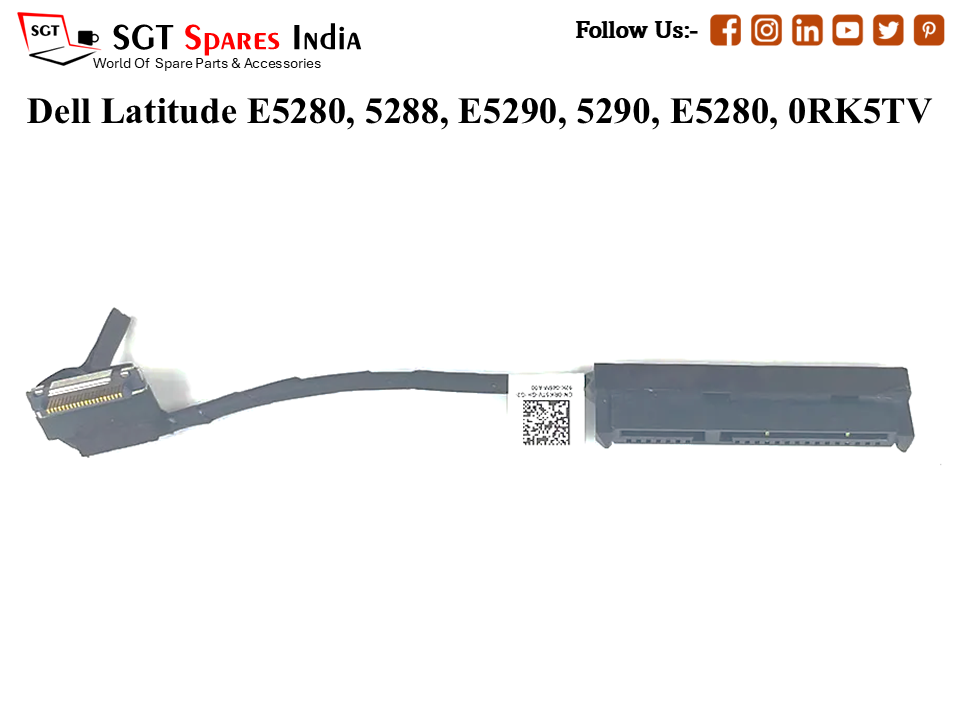 D-ell Latitude E5280, 5288, E5290, 5290, E5280, 0RK5TV Laptop Hard-Disk (HDD) Cable