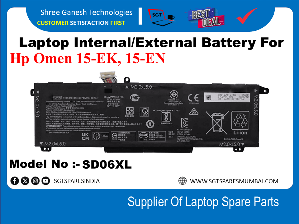 H-P SD06XL Internal Battery For Hp Omen 15-EK, 15-EN