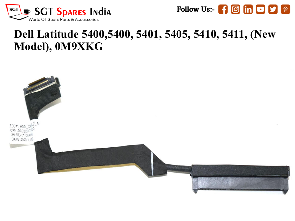 D-ell Latitude 5400,5400, 5401, 5405, 5410, 5411, (New Model), 0M9XKG Laptop Hard-Disk (HDD) Cable