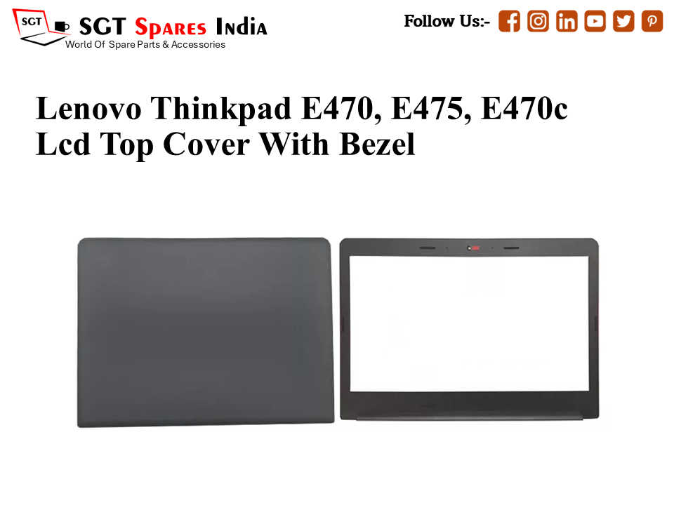 LAPTOP LCD TOP COVER WITH BAZEL FOR LENOVO THINKPAD E470, E475, E470C