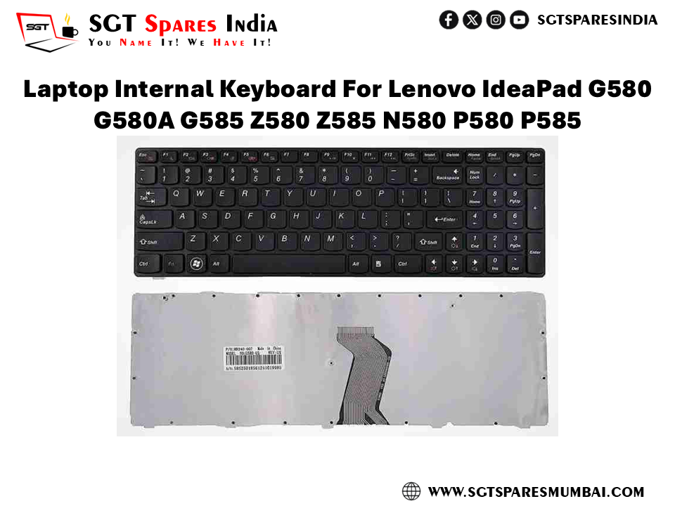 Laptop Internal Keyboard For Lenovo IdeaPad G580 G580A G585 Z580 Z585 N580 P580 P585