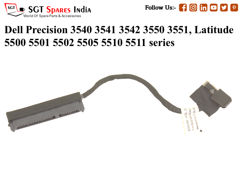 D-ell Precision 3540 3541 3542 3550 3551, Latitude 5500 5501 5502 5505 5510 5511 series Laptop Hard-Disk (HDD) Cable