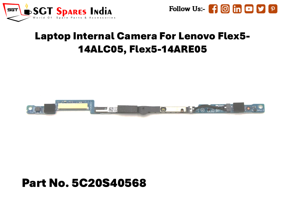 Laptop Internal Camera For Lenovo Flex514ALC05, Flex5-14ARE05 Part No. 5C20S40568