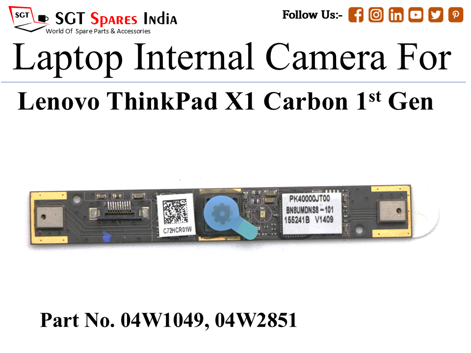 Le-novo 04W1049, 04W2851 Laptop Internal Camera For Lenovo