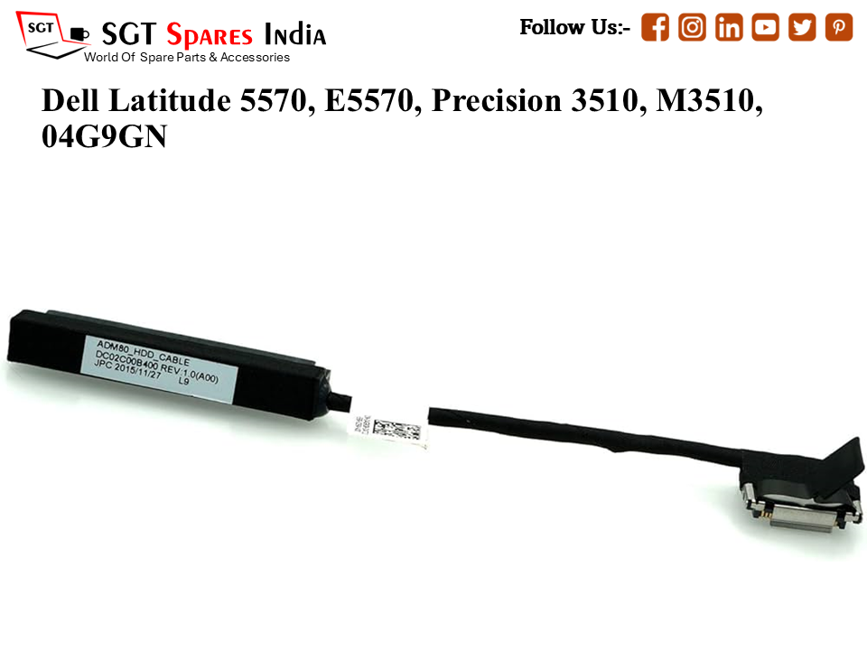 D-ell Latitude 5570, E5570, Precision 3510, M3510, 04G9GN Laptop Hard-Disk (HDD) Cable