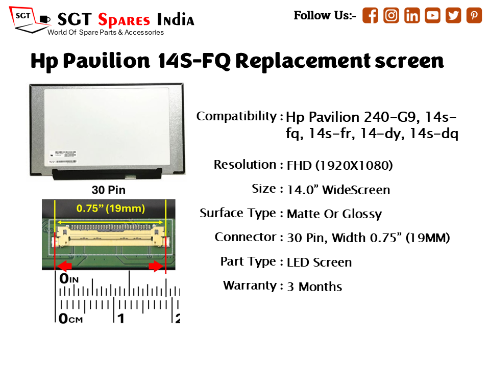 Hp Pavilion 14S-FQ Replacement screen