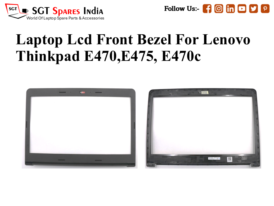 Laptop Lcd Front Bezel For Lenovo Thinkpad E470, E475, E470c