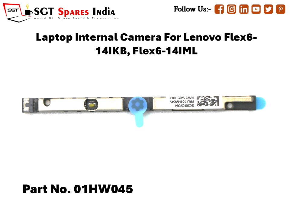 Laptop Internal Camera For Lenovo Flex614IKB, Flex6-14IML Part No. 01HW045