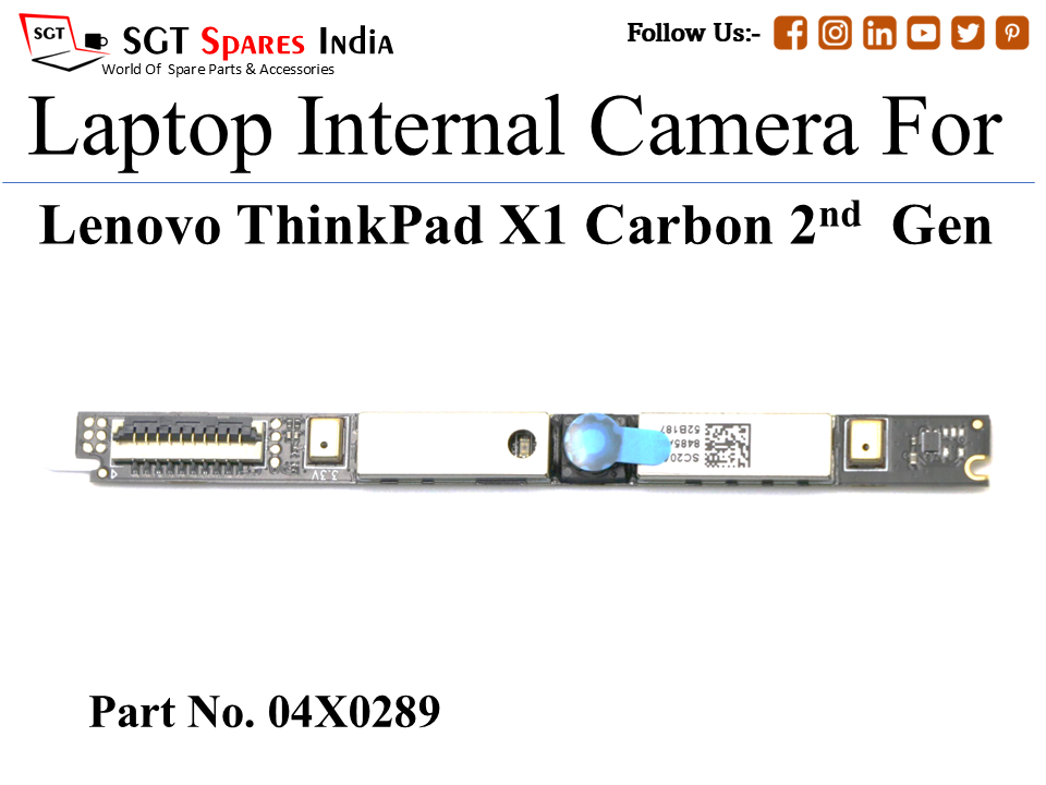 Le-novo 04X0289 Laptop Internal Camera For Lenovo ThinkPad X1 Carbon 2nd Gen
