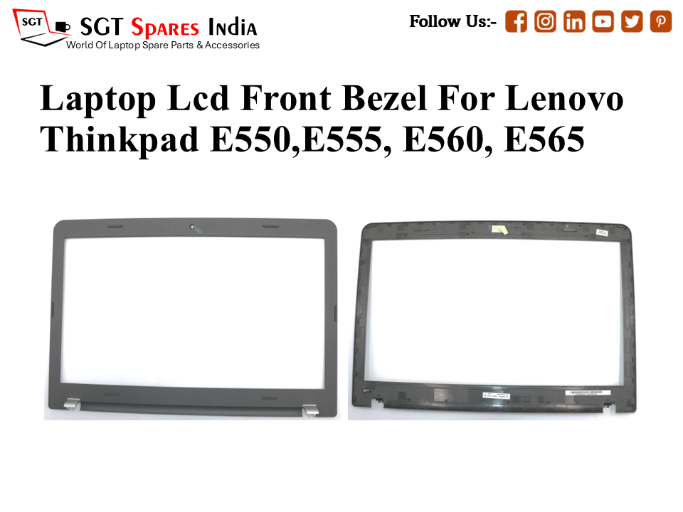 Laptop Lcd Front Bezel For Lenovo Thinkpad E550, E555, E560, E565