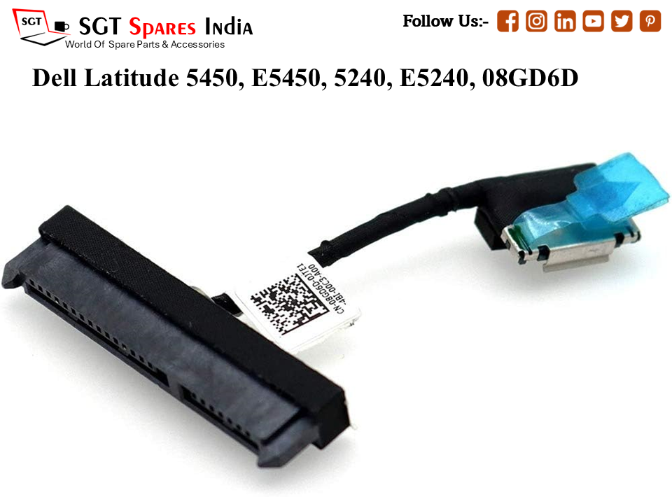 D-ell Latitude 5450, E5450, 5240, E5240, 08GD6D Laptop Hard-Disk (HDD) Cable