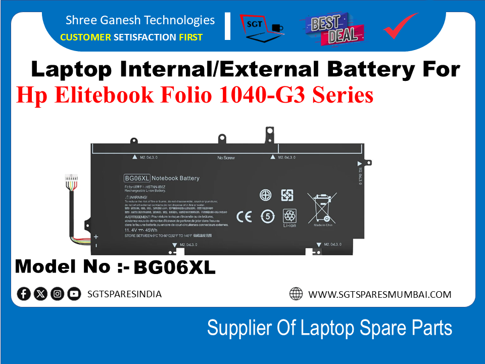 H-P BG06XL Internal Battery For Hp Elitebook Folio 1040-G3 Series