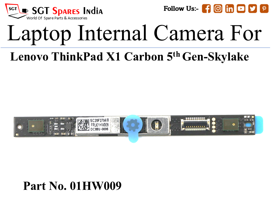 Le-novo 01HW009 Laptop Internal Camera For Lenovo ThinkPad X1 Carbon 5th Gen-Skylake