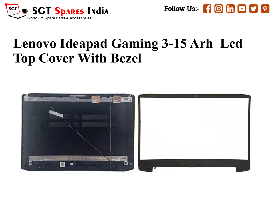 LAPTOP LCD TOP COVER WITH BAZEL FOR LENOVO IDEAPAD GAMING 3-15 ARH,