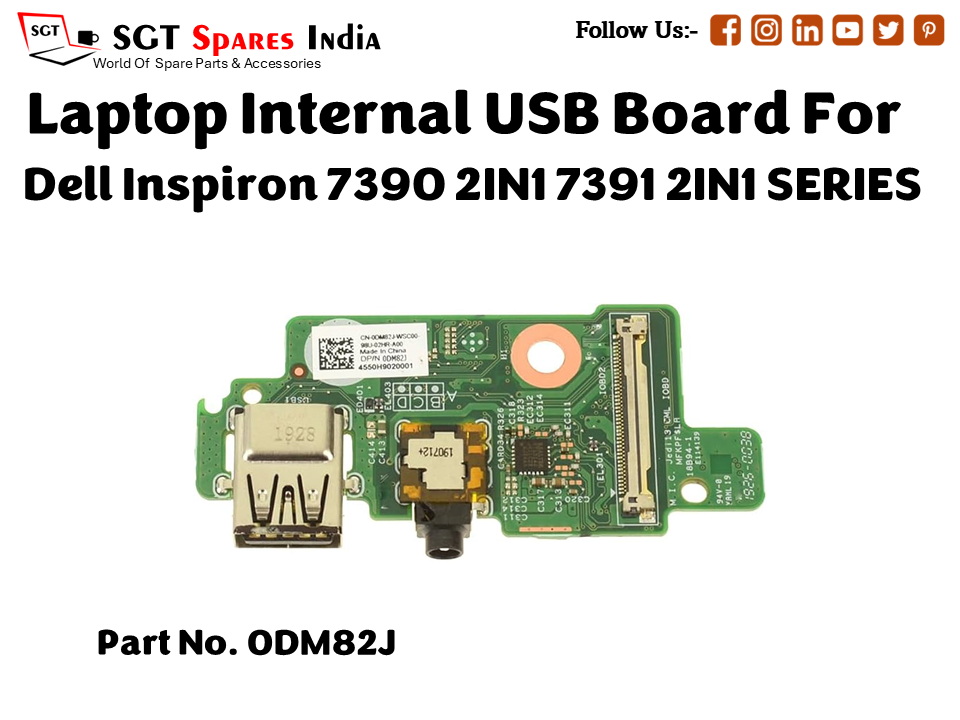laptop Internal USB or IO board For Dell Inspiron 7390 2IN1 7391 2IN1 SERIES Part no. 0DM82J