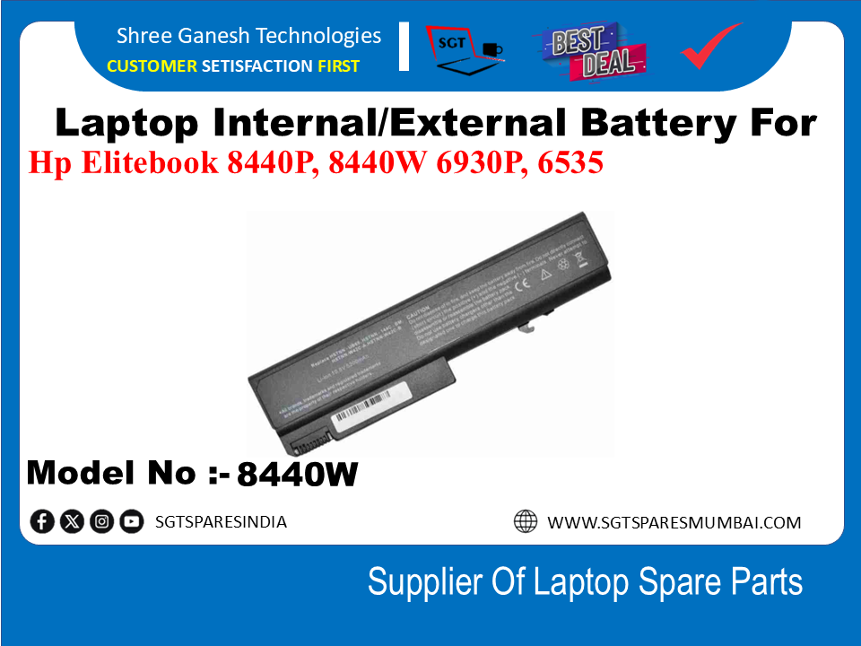 H-P 8440W External Battery For Hp Elitebook 8440P, 8440W 6930P, 6535