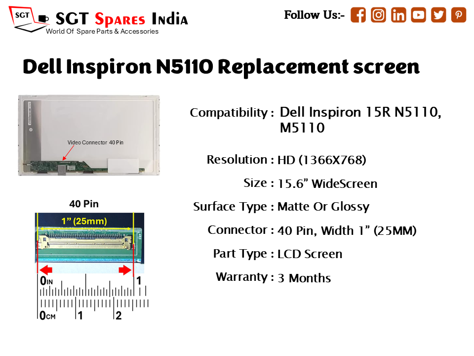 Dell Inspiron N5110 Replacement screen
