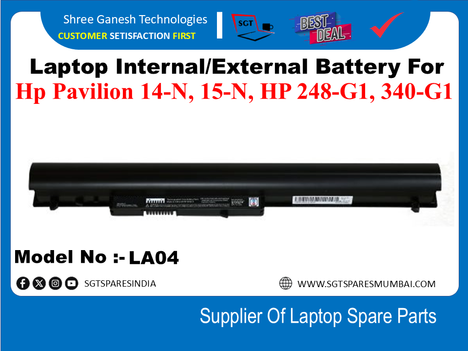 H-P LA04 External Battery For Hp Pavilion 14-N, 15-N, Hp 248-G1, 340-G1