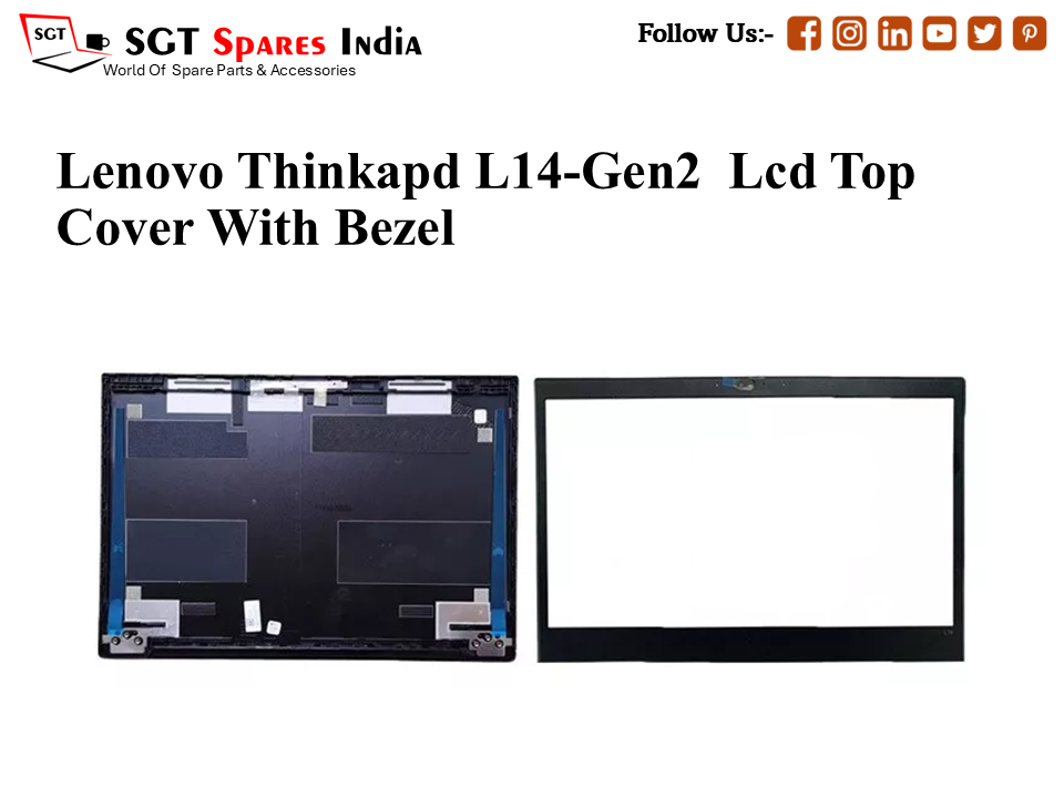LAPTOP LCD TOP COVER WITH BAZEL FOR LENOVO THINKAPD L14-GEN2,
