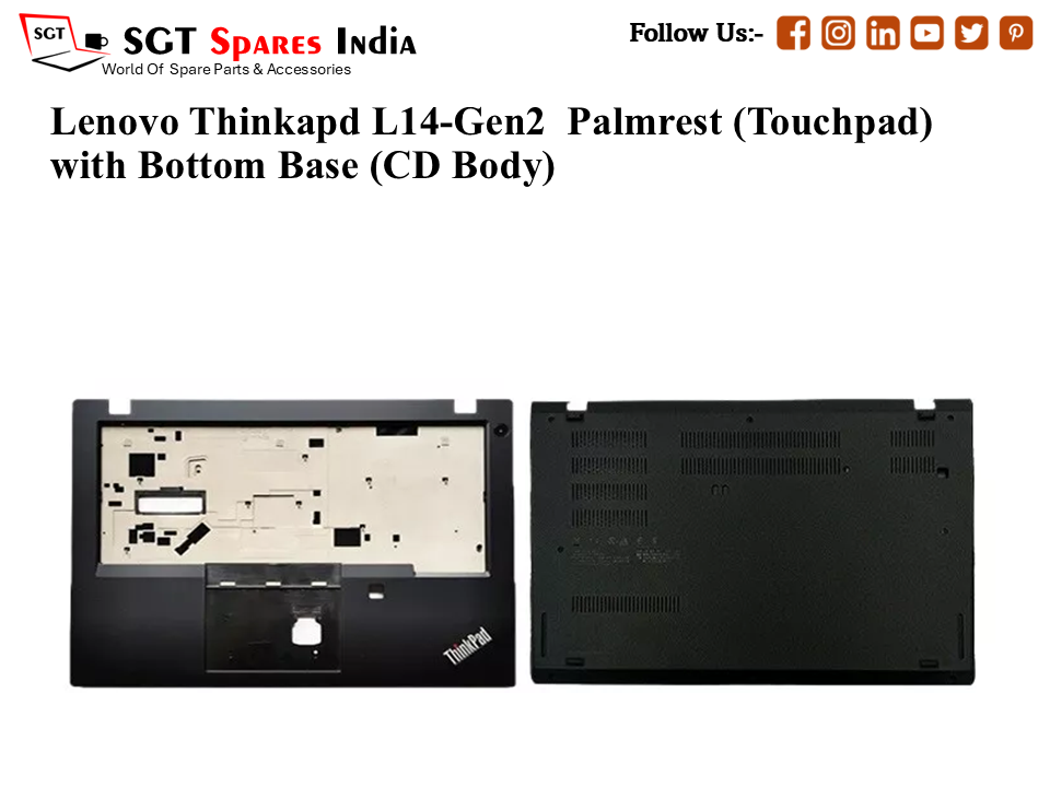 Lenovo Thinkapd L14-Gen2 Palmrest (Touchpad) with Bottom Base (CD Body)