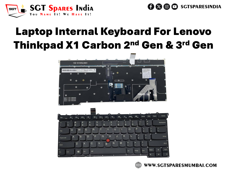 Laptop Internal Keyboard For Lenovo Thinkpad X1 Carbon 2nd Gen & 3rd Gen