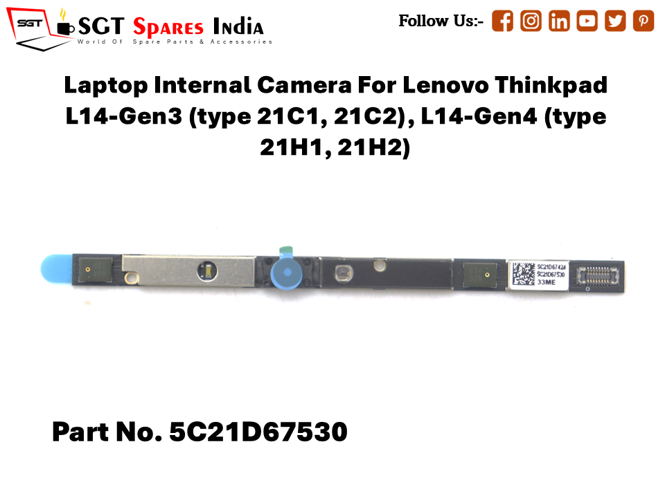 Laptop Internal Camera For Lenovo Thinkpad L14-Gen3 , L14-Gen4 5C21D67530