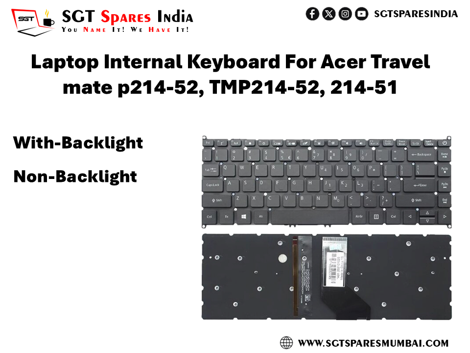 Laptop Internal Keyboard For Acer Travel mate p214-52, TMP214-52, 214-51 With-Backlight Non-Backlight