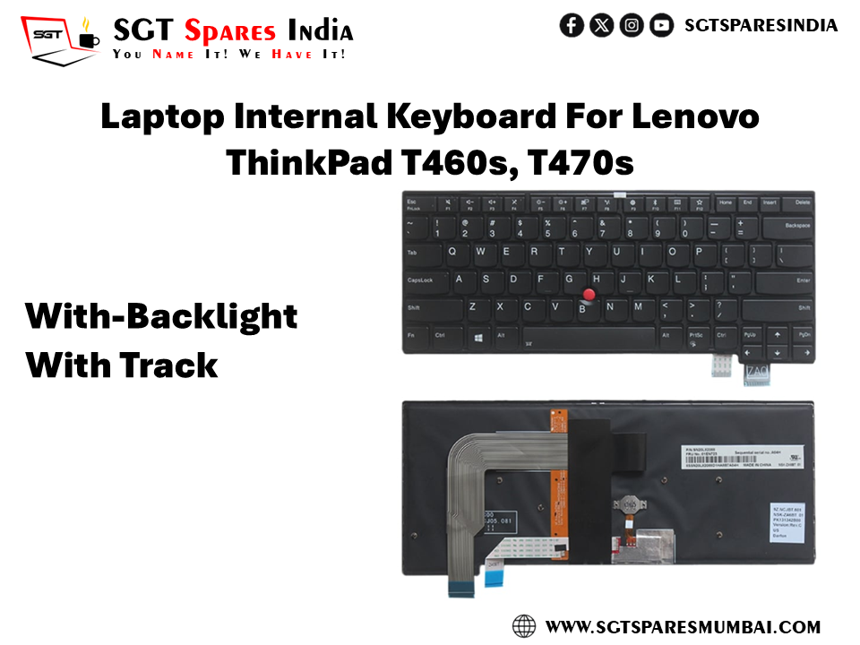 Laptop Internal Keyboard For Lenovo ThinkPad T460s, T470s With-Backlight With Track