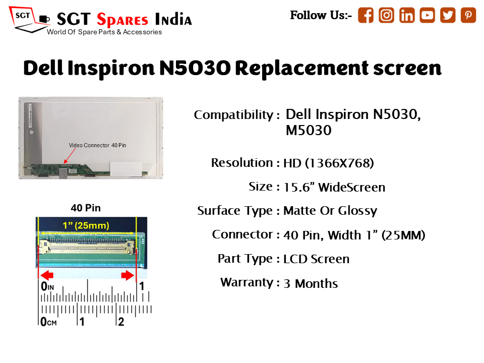 Dell Inspiron N5030 Replacement screen