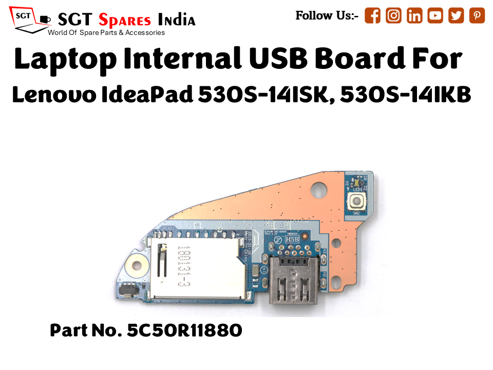 laptop Internal USB or IO board For Lenovo IdeaPad 530S 14ISK, 530S 14IKB Part no. 5C50R11880