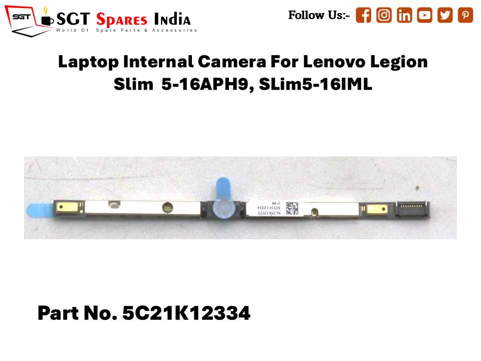 Laptop Internal Camera For Lenovo Legion Slim 5-16APH9, SLim5-16IML Part No. 5C21K12334