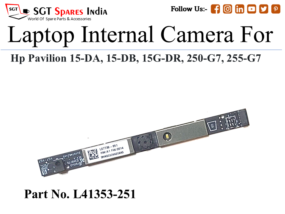 H-p L41353-251 Laptop Internal Camera For Hp Pavilion 15-DA, 15-DB