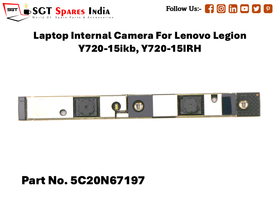 Laptop Internal Camera For Lenovo Legion Y720-15ikb, Y720-15IRH Part No. 5C20N67197