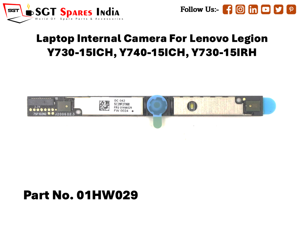 Laptop Internal Camera For Lenovo Legion Y730-15ICH, Y740-15ICH, Y730-15IRH Part No. 01HW029