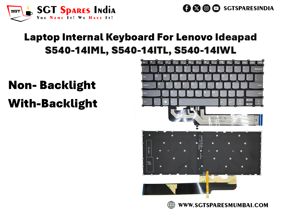 Laptop Internal Keyboard For Lenovo Ideapad S540-14IML, S540-14ITL, S540-14IWL Non- Backlight With-Backlight