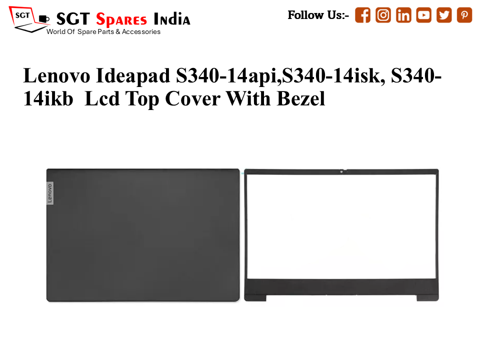 LAPTOP LCD TOP COVER WITH BAZEL FOR LENOVO IDEAPAD S340-14API,S340-14ISK, S340-14IKB