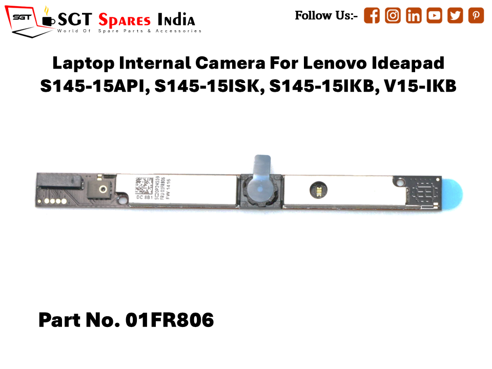 Laptop Internal Camera For Lenovo Ideapad S145-15, S145-15ISK, S145-15IKB, V15-IKB Part No. 01FR806