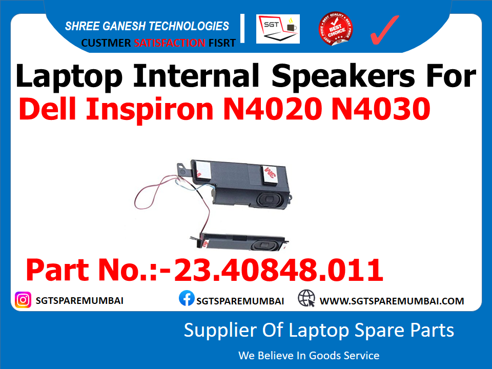 рдбреЗрд▓ рдЗрдВрд╕реНрдкрд┐рд░реЙрди N4020 N4030 рдХреЗ рд▓рд┐рдП рд▓реИрдкрдЯреЙрдк рдЖрдВрддрд░рд┐рдХ рд╕реНрдкреАрдХрд░ рдкрд╛рд░реНрдЯ рдирдВрдмрд░:-23.40848.011