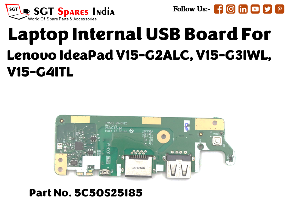 laptop Internal USB or IO board For Lenovo IdeaPad V15 G2ALC, V15 G3IWL, V15 G4ITL Part no. 5C50S25185 ns-d525 ns-d45