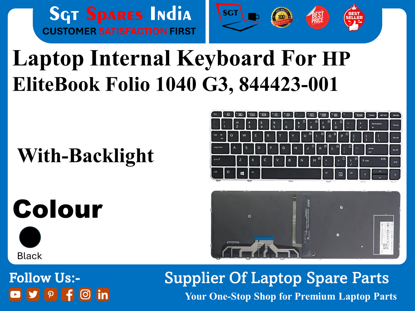 HP EliteBook Folio 1040 G3 рдХреЗ рд▓рд┐рдП рд▓реИрдкрдЯреЙрдк рдЗрдВрдЯрд░рдирд▓ рдХреАрдмреЛрд░реНрдб, 844423-001 рдмреИрдХрд▓рд╛рдЗрдЯ рдХреЗ рд╕рд╛рде рд░рдВрдЧ рдХрд╛рд▓рд╛