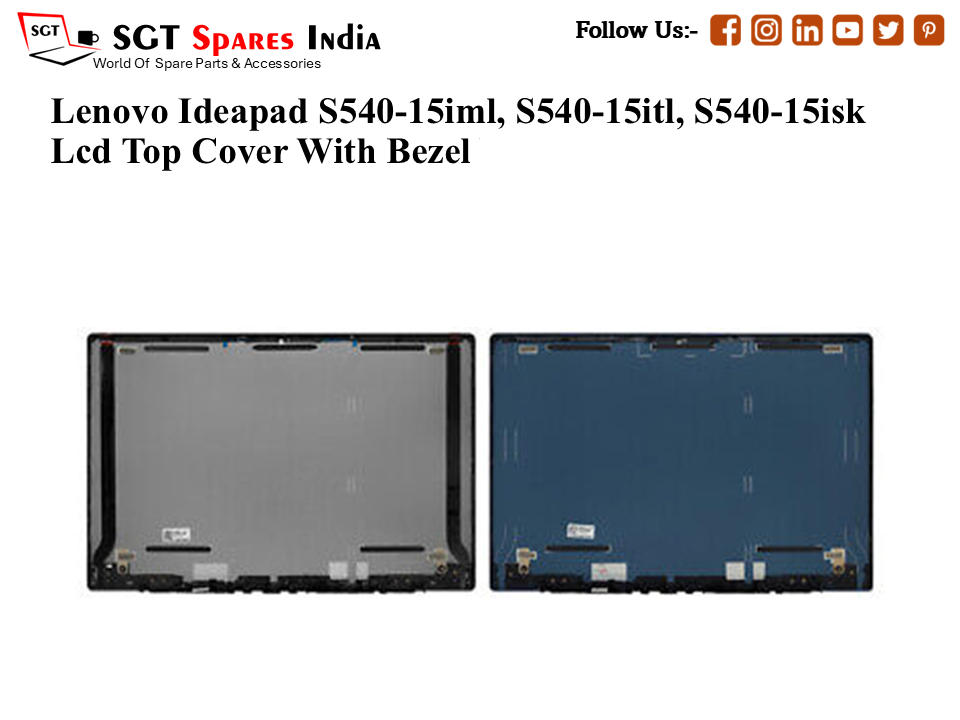 LAPTOP LCD BACK COVER WITH BAZEL FOR LENOVO IDEAPAD S540-15IML S540-15IWL S540-15ITL GRAY COLOUR
