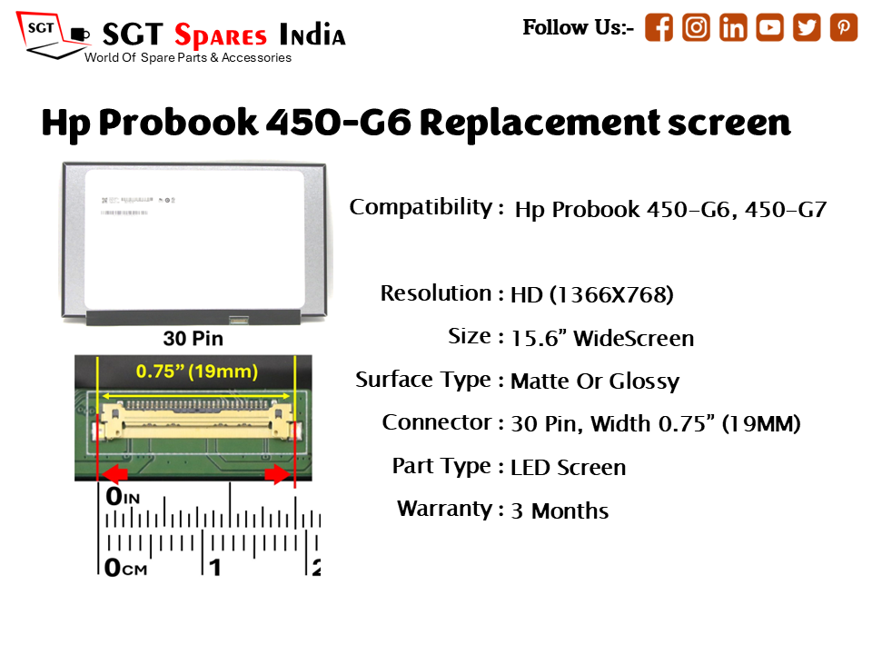 Hp Probook 450-G6 Replacement screen