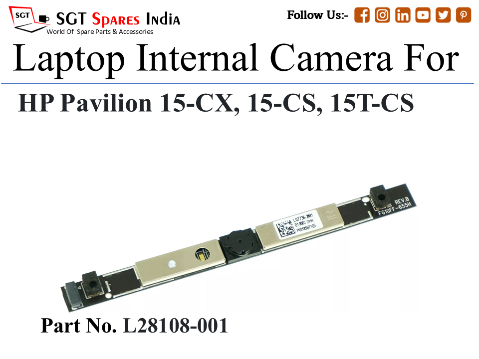 H-p L28108-001 Laptop Internal Camera For HP Pavilion 15-CX, 15-CS, 15T-CS