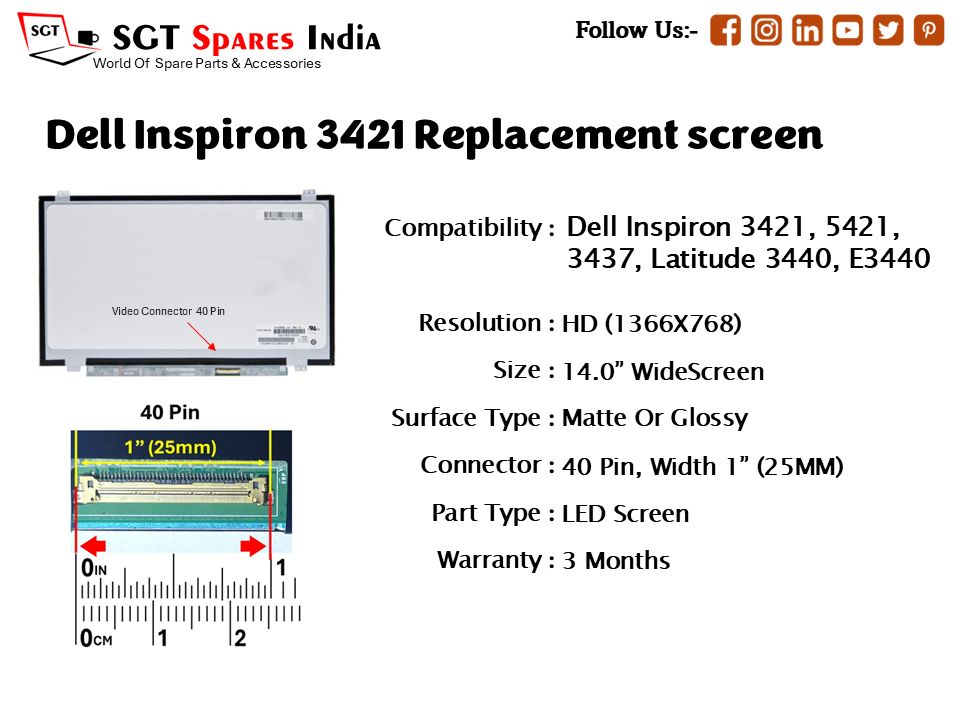 Dell Inspiron 3421 Replacement screen
