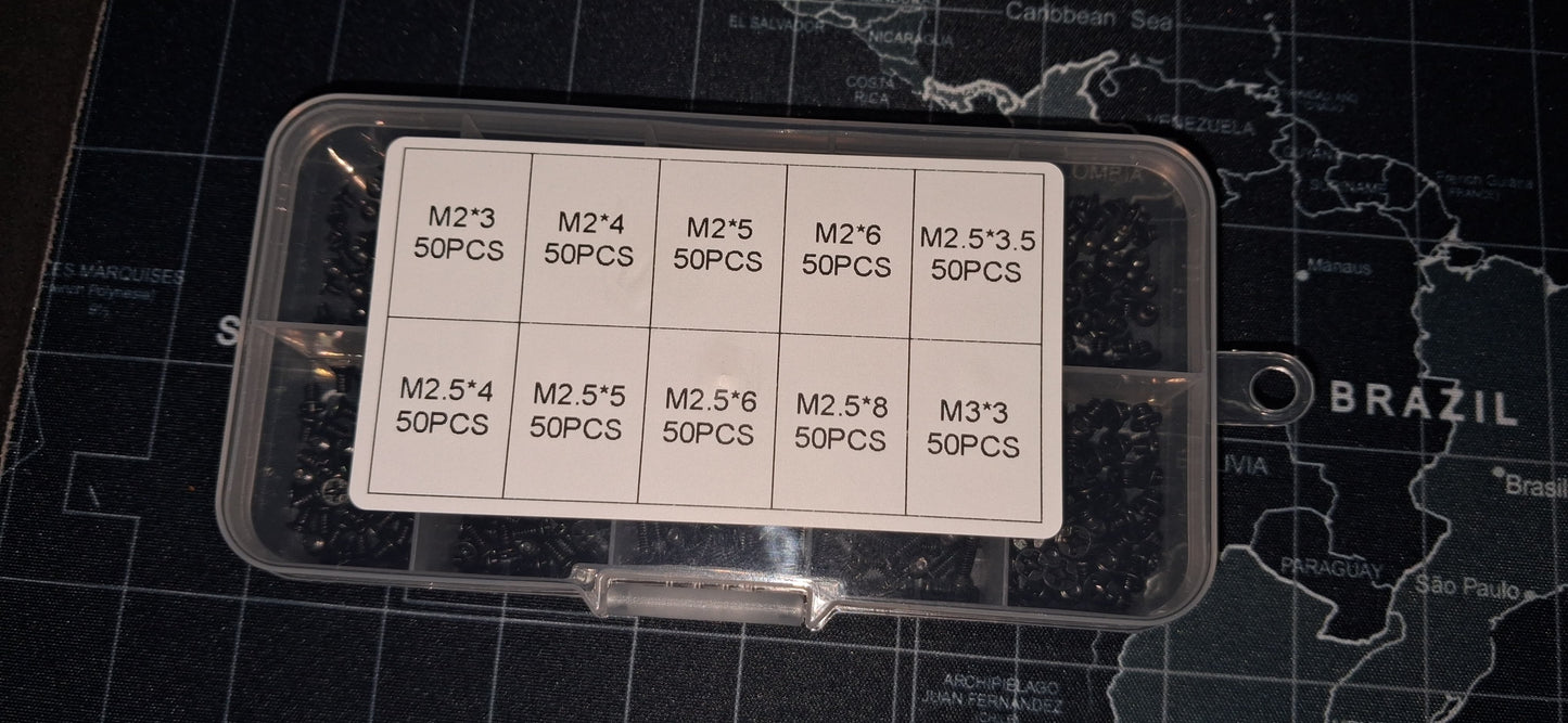 laptop screws kit all sizes M2*3, M2*4, M2.5, M2*6, M2.5*3.5, M2.5*4, M2.5*5, M2.5*8, M3*3