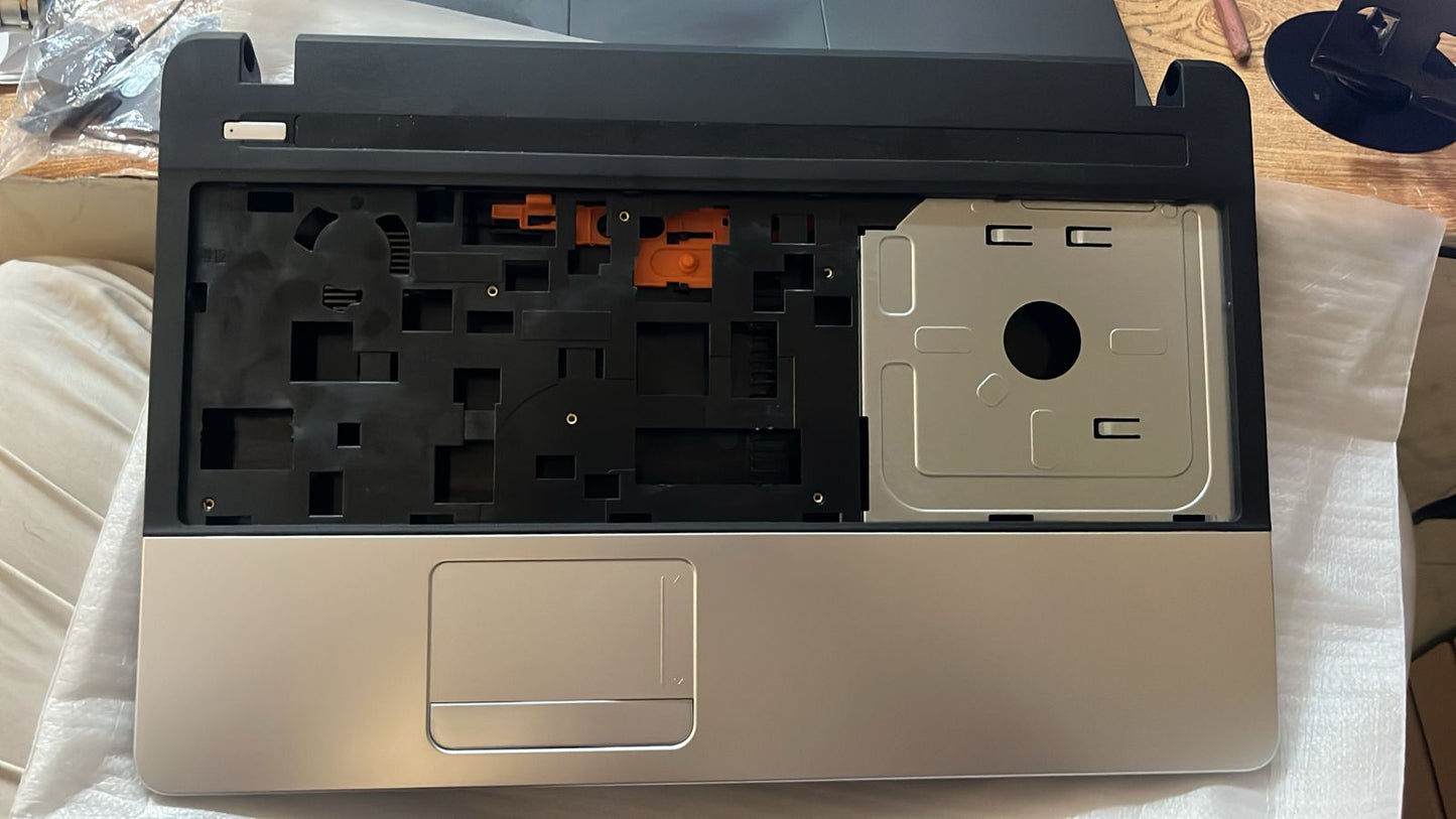 Acer Aspire E1-571, E1-531, E1-521, E1-571g, Ne56r Laptop Lcd Top Cover Bezel Hinges with Touchpad Palmrest and Bottom Base Full Body Assembly