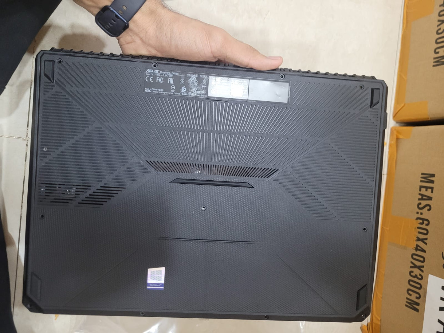 Asus Tuf Gaming Fx505, Fx505d Fx505g Palmrest (Touchpad) with Bottom Base (CD Body)