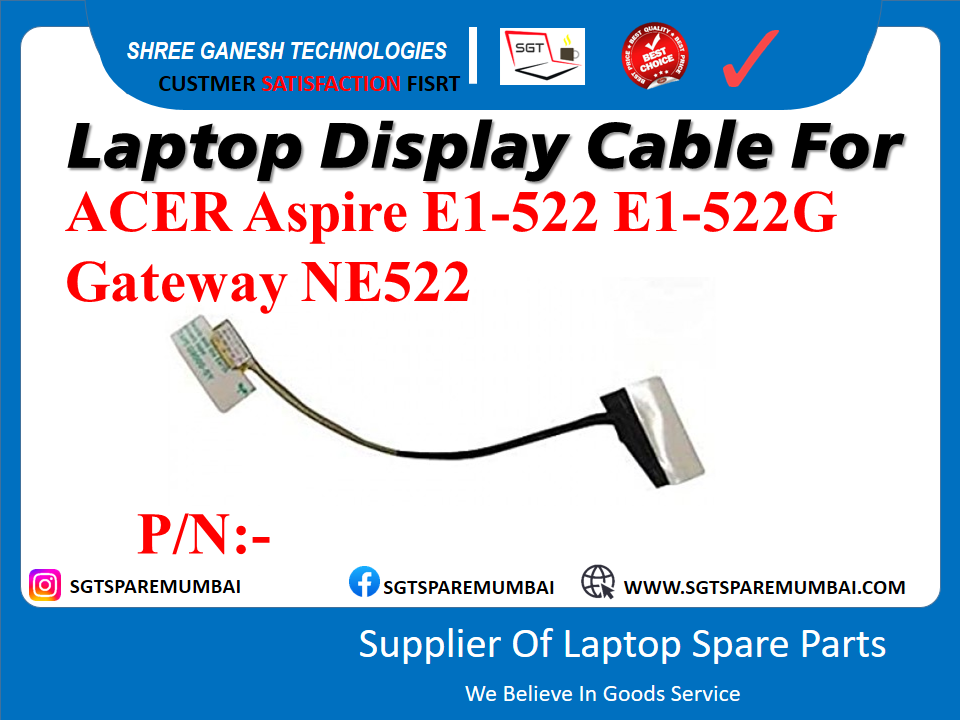 ACER Aspire E1-522 E1-522G рдЧреЗрдЯрд╡реЗ NE522 рдХреЗ рд▓рд┐рдП рд▓реИрдкрдЯреЙрдк рдбрд┐рд╕реНрдкреНрд▓реЗ рдХреЗрдмрд▓