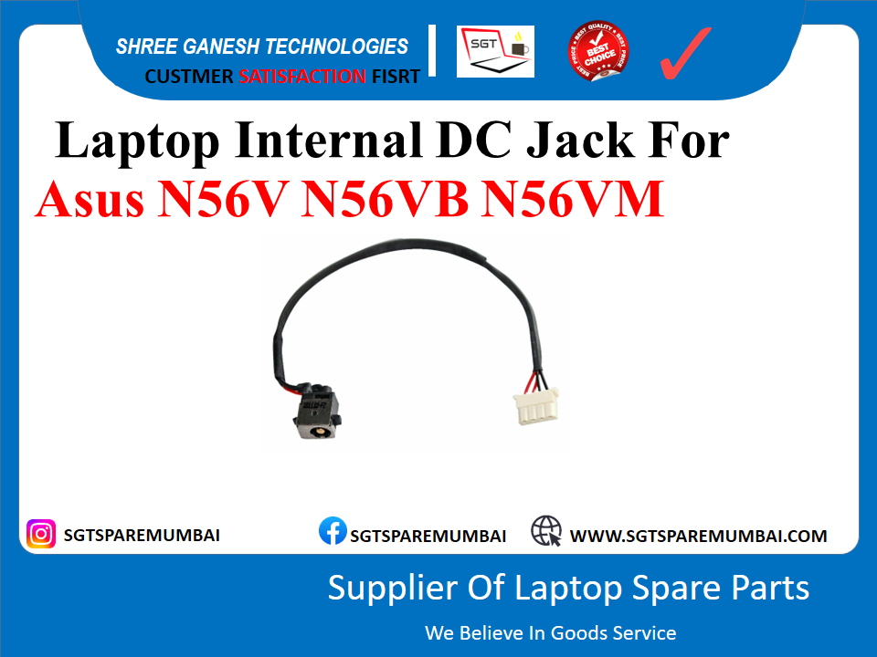 Asus N56V N56VB N56VM P/N NO:-N56VZ рдХреЗ рд▓рд┐рдП рд▓реИрдкрдЯреЙрдк рдЖрдВрддрд░рд┐рдХ рдбреАрд╕реА рдЬреИрдХред