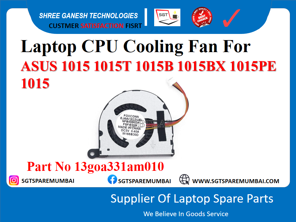 ASUS 1015 1015T 1015B 1015BX 1015PE 1015 рдкрд╛рд░реНрдЯ рдирдВрдмрд░ 13goa331am010 рдХреЗ рд▓рд┐рдП рд▓реИрдкрдЯреЙрдк CPU рдХреВрд▓рд┐рдВрдЧ рдлреИрди